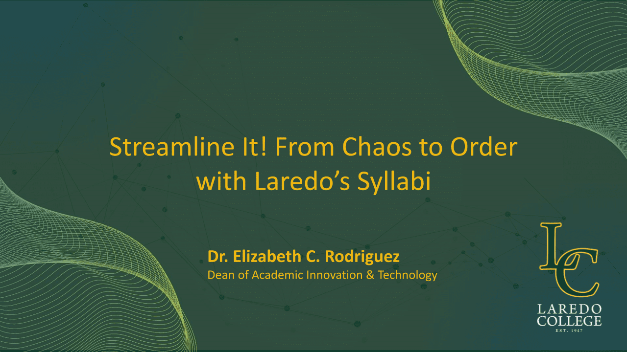 Title slide of webinar