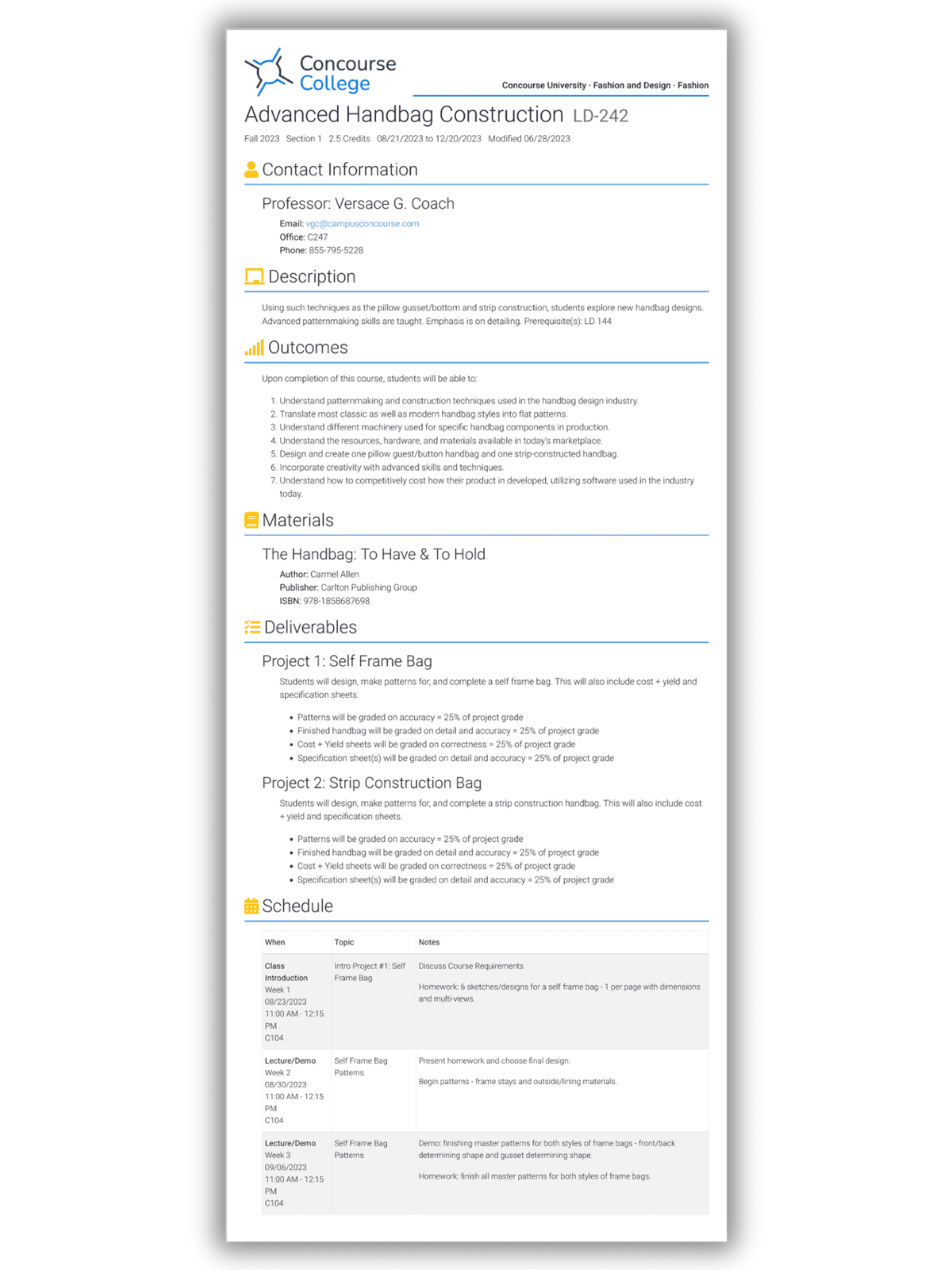 Syllabus example