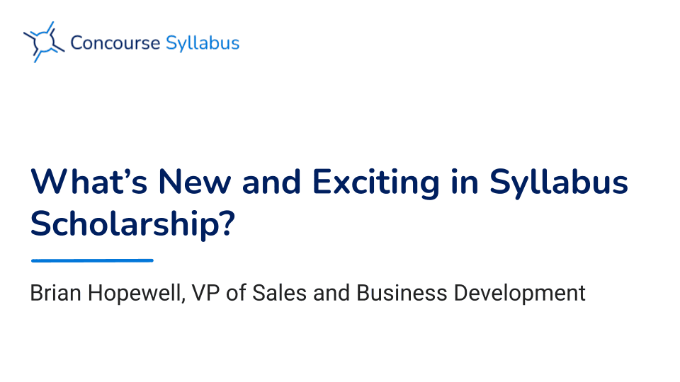 Title slide of webinar